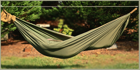 CAMP HAMMOCK WITH BED LINER AND SIDE POCKETS FOR 3 SEASON USE!